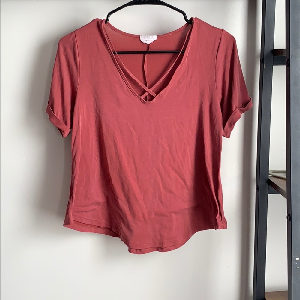 Ruby faded scoop tshirt